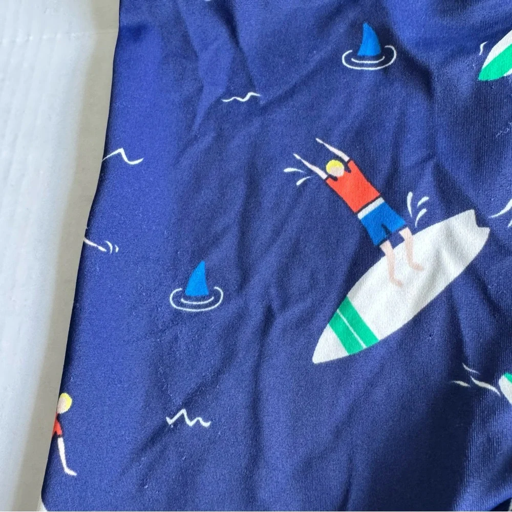 Mini Boden Blue Swim Bottoms Size 5-6Y Trunks Summer Surfboard Water Vacation - Picture 3 of 9